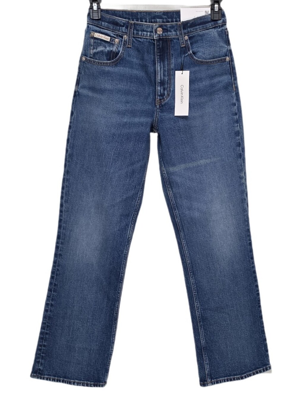 Calvin Klein Women's High-Rise Original Bootcut Jeans Stretch Blue W27